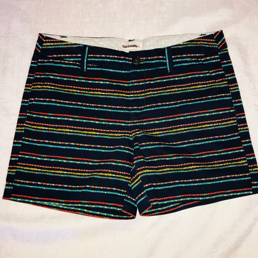MERONA NWOT Navy Blue/Multicolor Shorts - Picture 2 of 7